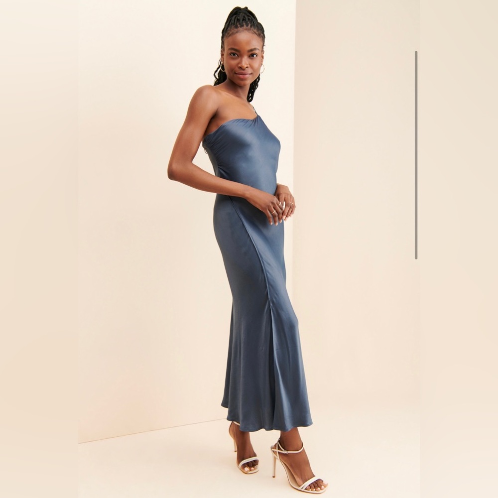 NWT Bl^nk One Shoulder Slip Dress
